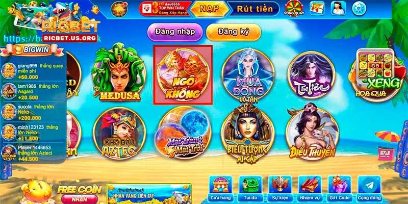 Slot Wukong là tựa game ăn khách hàng đầu tại nhà cái RIC BET.